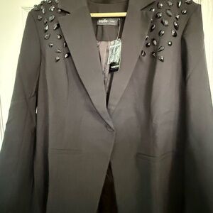 Torrid Black Embellished Blazer